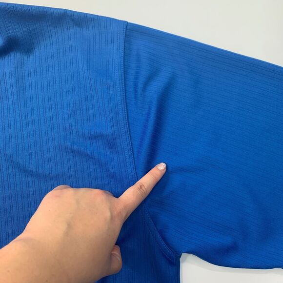 PGA Tour Golf Polo Shirt Mens L Large Cobalt Blue Knit Lightweight Performance - Picture 11 of 14